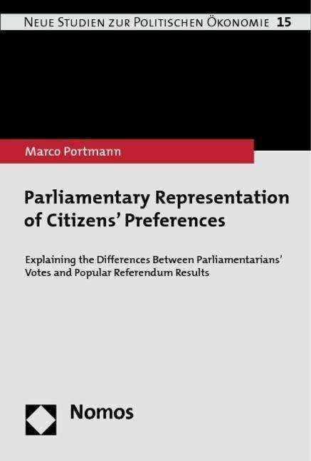 Cover for Portmann · Parliamentary Representation. (Book)