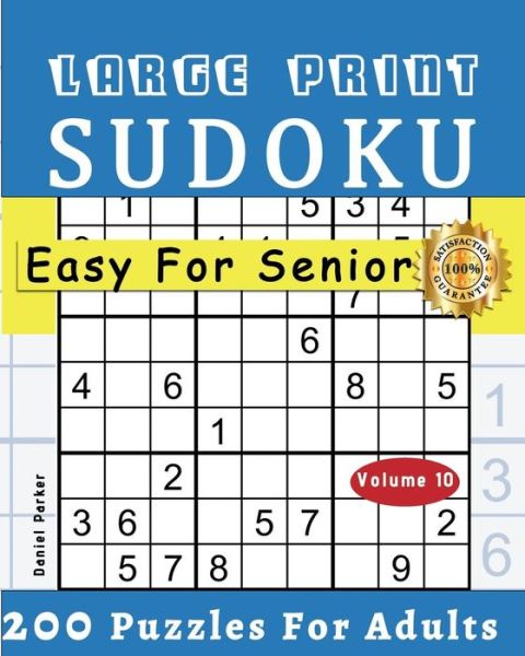 Cover for Samworld Press · Large Print Easy Sudoku Puzzle Book For Seniors (Paperback Book) (2020)