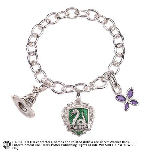 Harry Potter Bettelarmband Lumos Slytherin (versil - The Noble Collection - Produtos - - 0849421002886 - 17 de agosto de 2023