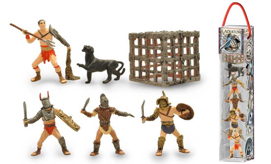 Cover for Plastoy 70388 · Plastoy 70388 - Gladiatori - Tubo 6 Figure (Toys)