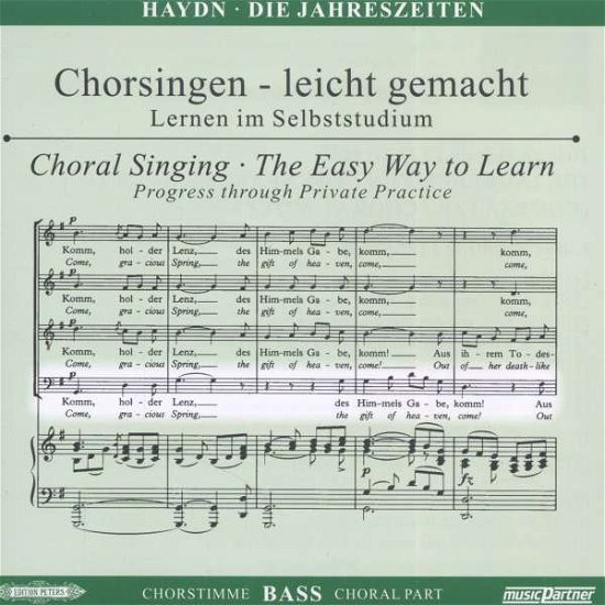 Chorsingen leicht gemacht - Joseph Haydn: Die Jahreszeiten (Bass) - Joseph Haydn (1732-1809) - Music -  - 4013788003886 - 