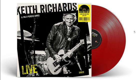 Cover for Keith Richards &amp; The X-Pensive Winos · Live 3.10.22 (12&quot;) [RSD 2025 Red Vinyl edition] (2025)