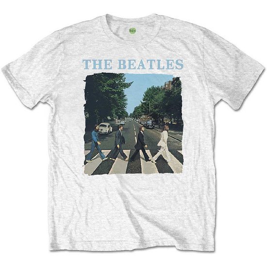 Cover for The Beatles · The Beatles Kid's Tee: Abbey Road &amp; Logo (Retail Pack) (T-shirt) [White - Kids edition]