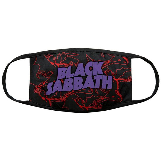Blacksabbath Red Thunder Front Logo Face Coverings - Black Sabbath - Produtos - BLACK SABBATH - 5056368641886 - 11 de novembro de 2020