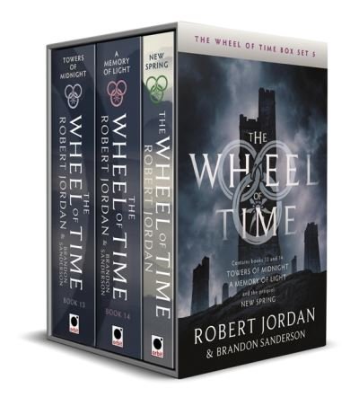 Cover for Robert Jordan · The Wheel of Time Box Set 5: Books 13, 14 &amp; prequel (Towers of Midnight, A Memory of Light, New Spring) - Wheel of Time Box Sets (Bog) (2022)