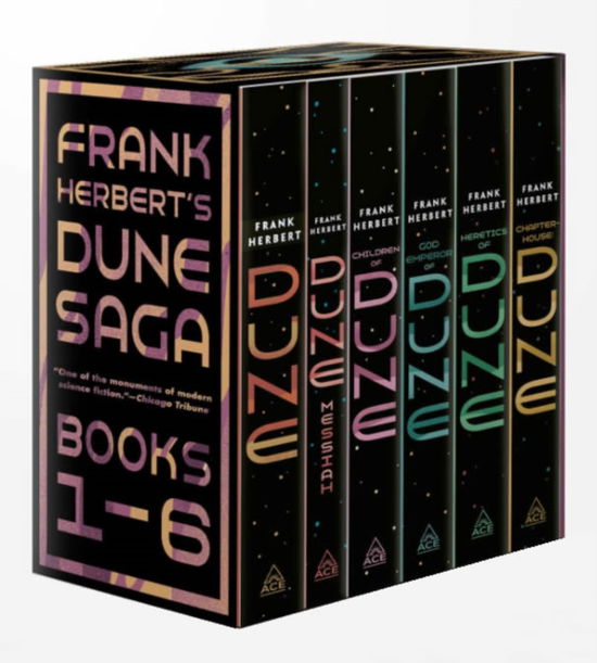 Cover for Frank Herbert · Frank Herbert's Dune Saga 6-Book Boxed Set: Dune, Dune Messiah, Children of Dune, God Emperor of Dune, Heretics of Dune, and Chapterhouse: Dune (Bok) (2020)