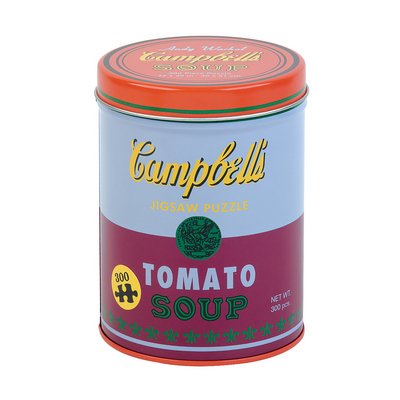Cover for Mudpuppy · Andy Warhol Soup Can Red Violet 300 Piece Puzzle (GAME) (2018)