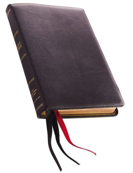 Cover for Thomas Thomas Nelson · Nkjv, Thinline Reference Bible, Large Print, Premium Leather, Black, Sterling Edition, Comfort Print (Book) (2018)