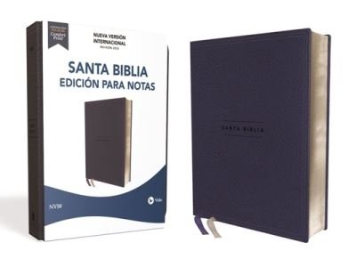 Cover for Nueva Versión Nueva Versión Internacional · NVI Santa Biblia Edición para Notas, Leathersoft, Azul Marino, Palabras de Jesús en Rojo (Bog) (2023)