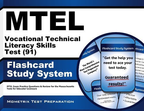 Cover for Mtel Exam Secrets Test Prep Team · Mtel Vocational Technical Literacy Skills Test (91) Flashcard Study System: Mtel Exam Practice Questions &amp; Review for the Massachusetts Tests for Educator Licensure (Cards) (Taschenbuch) [Flc Crds edition] (2023)