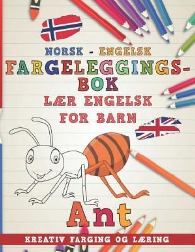 Cover for Nerdmediano · Fargeleggingsbok Norsk - Engelsk I L (Paperback Bog) (2018)