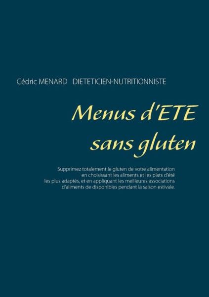 Cover for Ménard · Menus d'été sans gluten (Book) (2019)