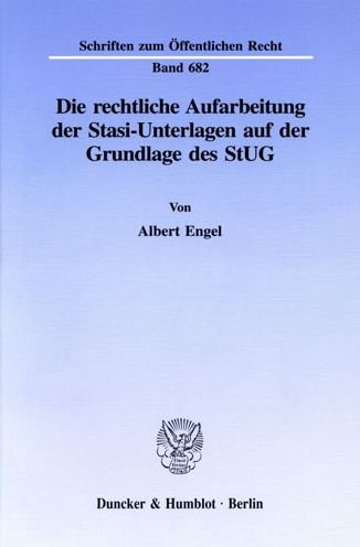 Cover for Engel · Die rechtliche Aufarbeitung der S (Bok) (1995)