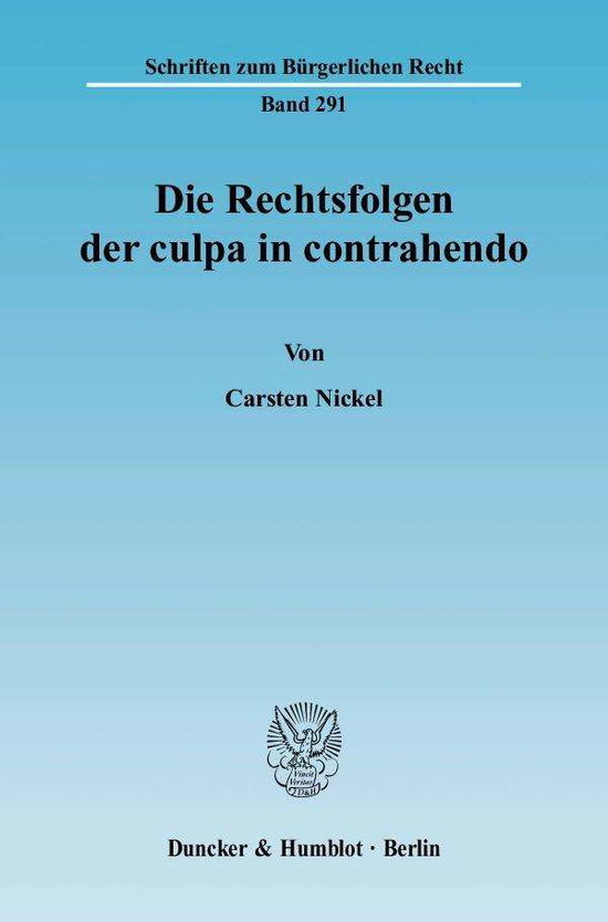 Cover for Nickel · Die Rechtsfolgen der culpa in co (Buch) (2004)