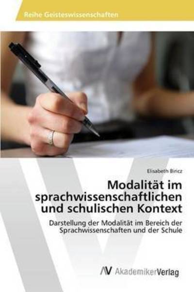 Cover for Biricz · Modalität im sprachwissenschaftl (Bog) (2015)