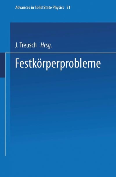 Cover for J Treusch · Festkorperprobleme - Advances in Solid State Physics (Paperback Book) (2014)