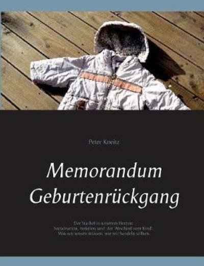 Cover for Kneitz · Memorandum Geburtenrückgang (Bok) (2018)