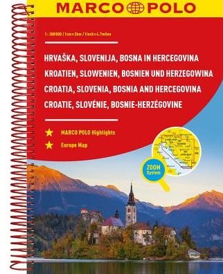 Cover for Mair-Dumont · Marco Polo: Marco Polo Atlas Slovenia, Croatia, Bosnia and Hercegovina (Spiral Book) (2018)