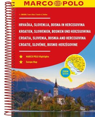 Marco Polo: Marco Polo Atlas Slovenia, Croatia, Bosnia and Hercegovina - Mair-Dumont - Książki - Marco Polo - 9783829736886 - 12 grudnia 2018