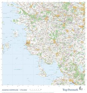 Trap Danmark: Falset kort over Assens Kommune - Trap Danmark - Books - Trap Danmark - 9788771812886 - November 24, 2021