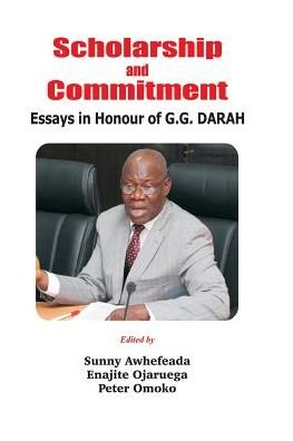 Cover for Sunny Awhefeada · Scholarship and Commitment (Paperback Book) (2018)