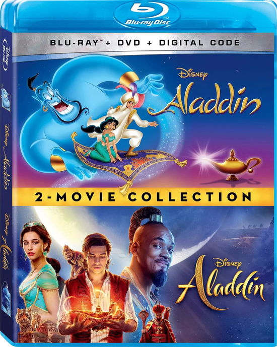 Cover for Aladdin (Live Action) / Aladdin (Animated) (Blu-ray) (2021)