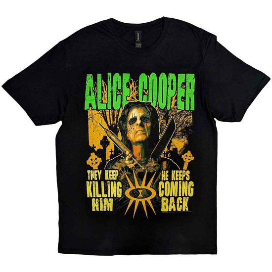 Cover for Alice Cooper · Alice Cooper Unisex T-Shirt: Graveyard (T-shirt) [size L] [Black - Unisex edition]