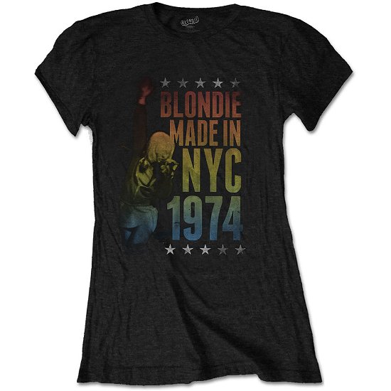 Blondie Ladies T-Shirt: Made in NYC - Blondie - Koopwaar -  - 5056170672887 - 