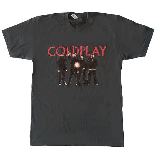 Cover for Coldplay · Coldplay Unisex T-Shirt: Band &amp; Text Logo (Ex Tour) (T-shirt) [size M] [Green - Unisex edition]