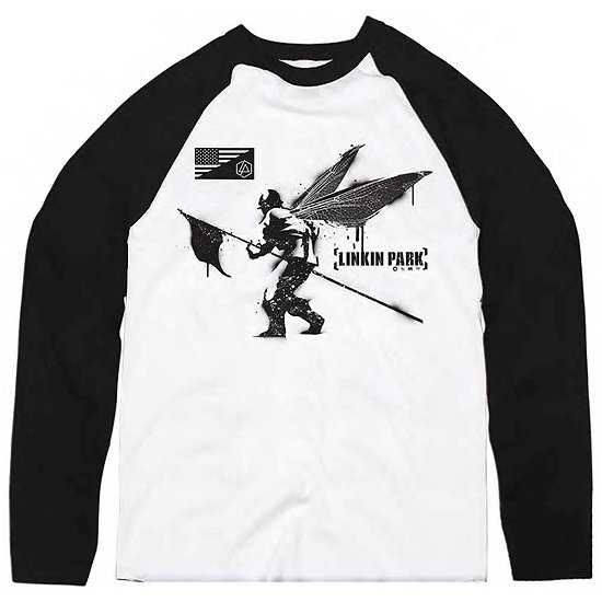 Cover for Linkin Park · Linkin Park Unisex Raglan T-Shirt: Street Soldier (T-shirt) [size S] [Black - Unisex edition]