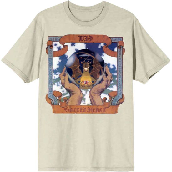 Cover for Dio · Dio Unisex T-Shirt: Sacred Heart (Natural) (T-shirt) [size S] (2024)