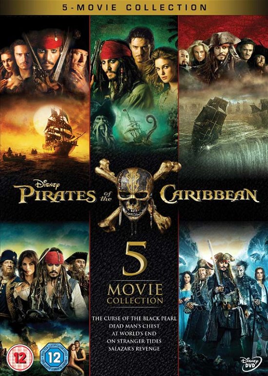 Pirates of the Caribbean 1-5 · Pirates Of The Caribbean 1-5 Boxset (DVD) (2017)