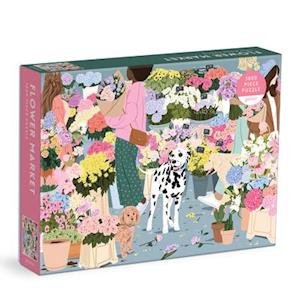 Cover for Galison · Flower Market 1000 Piece Puzzle (GAME) (2022)