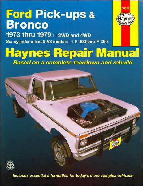 Cover for Haynes Publishing · Ford pick-ups F-100-F-350 &amp; Bronco (1973-1979) Haynes Repair Manual (USA) (Paperback Bog) (1988)