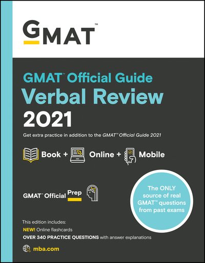 Cover for GMAC (Graduate Management Admission Council) · GMAT Official Guide Verbal Review 2021: Book + Online Question Bank (Pocketbok) (2020)