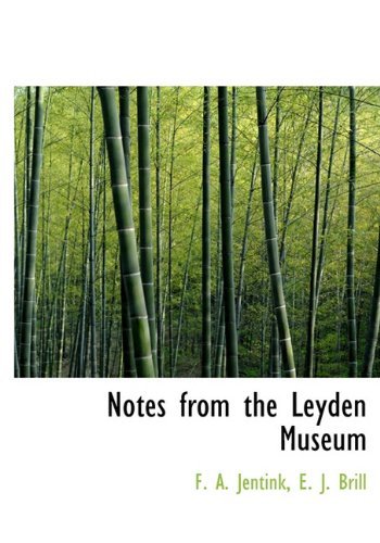 Cover for F. A. Jentink · Notes from the Leyden Museum (Hardcover Book) [Dutch edition] (2010)