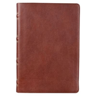 Cover for Christian Art Gifts Inc · KJV Giant Print Full-Size Bible Brown Full Grain Leather (Leather Book) (2021)
