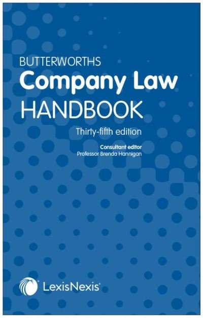 Cover for Brenda Hannigan · Butterworths Company Law Handbook (Paperback Book) (2021)