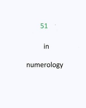 Cover for Peterson, Ed, Jr. · 51 in Numerology (Pocketbok) (2014)