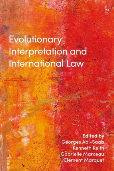 Cover for Abi-Saab Georges · Evolutionary Interpretation and International Law (Hardcover Book) (2019)