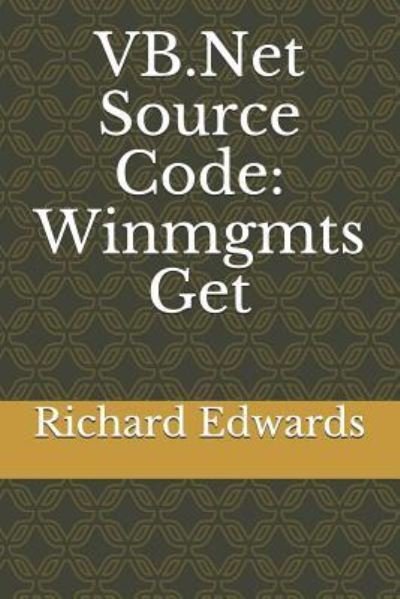 Cover for Richard Edwards · VB.Net Source Code (Paperback Bog) (2018)