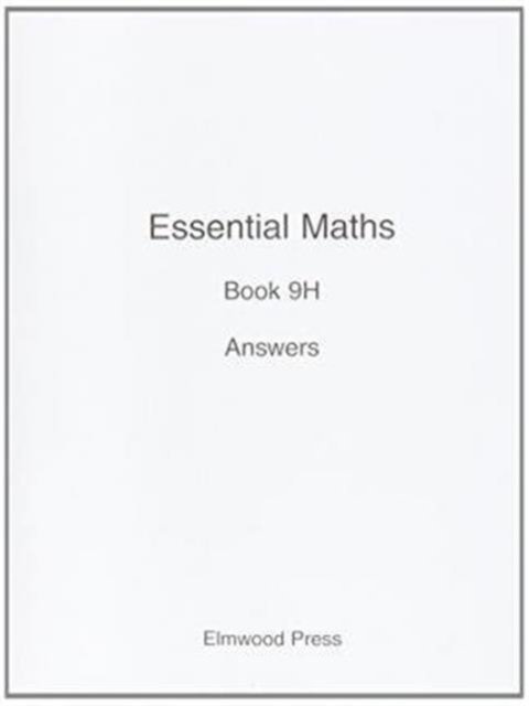 Cover for David Rayner · Essential Maths 9H Answers - Essential Maths (Taschenbuch) (2010)