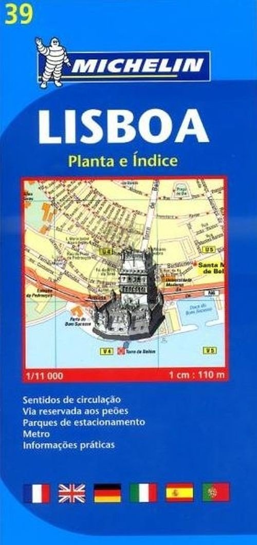 Cover for Michelin · Michelin City Plans: Lisbon - Lisboa (Innbunden bok) (2018)