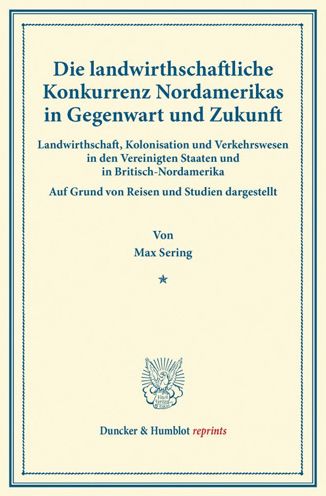 Cover for Sering · Die landwirthschaftliche Konkurr (Book) (2014)