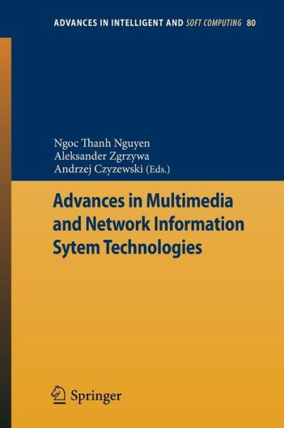 Cover for Ngoc Thanh Nguyen · Advances in Multimedia and Network Information System Technologies - Advances in Intelligent and Soft Computing (Pocketbok) (2010)