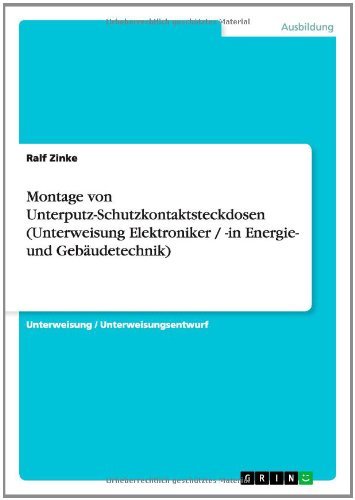 Cover for Zinke · Montage von Unterputz-Schutzkonta (Book) [German edition] (2014)