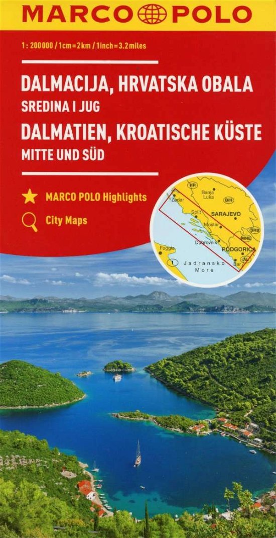 Croatia Dalmatian Coast Marco Polo Map - Marco Polo - Books - MAIRDUMONT GmbH & Co. KG - 9783829739887 - March 24, 2022