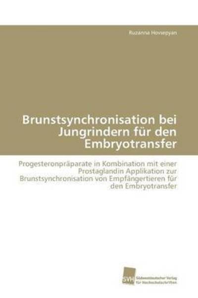 Cover for Hovsepyan · Brunstsynchronisation bei Jun (Book) (2010)