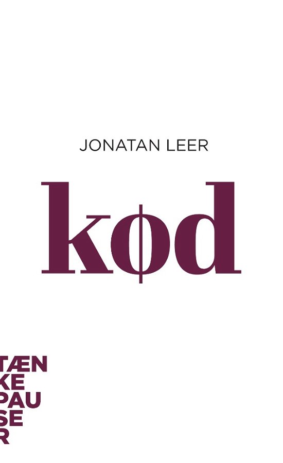 Cover for Jonatan Leer · Tænkepauser 60: Kød (Sewn Spine Book) [1.º edición] (2018)