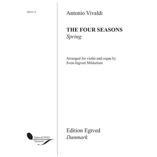 Cover for Antonio Vivaldi · Antonio Vivaldi for R (Fra De 4 Rstider) Vln / Org (Sheet music) (2015)